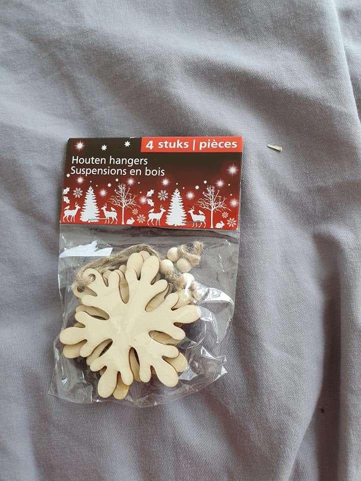 houten kersthangers   (dv8), Diversen, Kerst, Ophalen of Verzenden, Nieuw