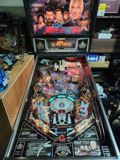 Flipperkast STTNG motor + gearbox kanon, Verzamelen, Onderdeel of Defecte kast, Ophalen of Verzenden, Dot-matrix, Williams