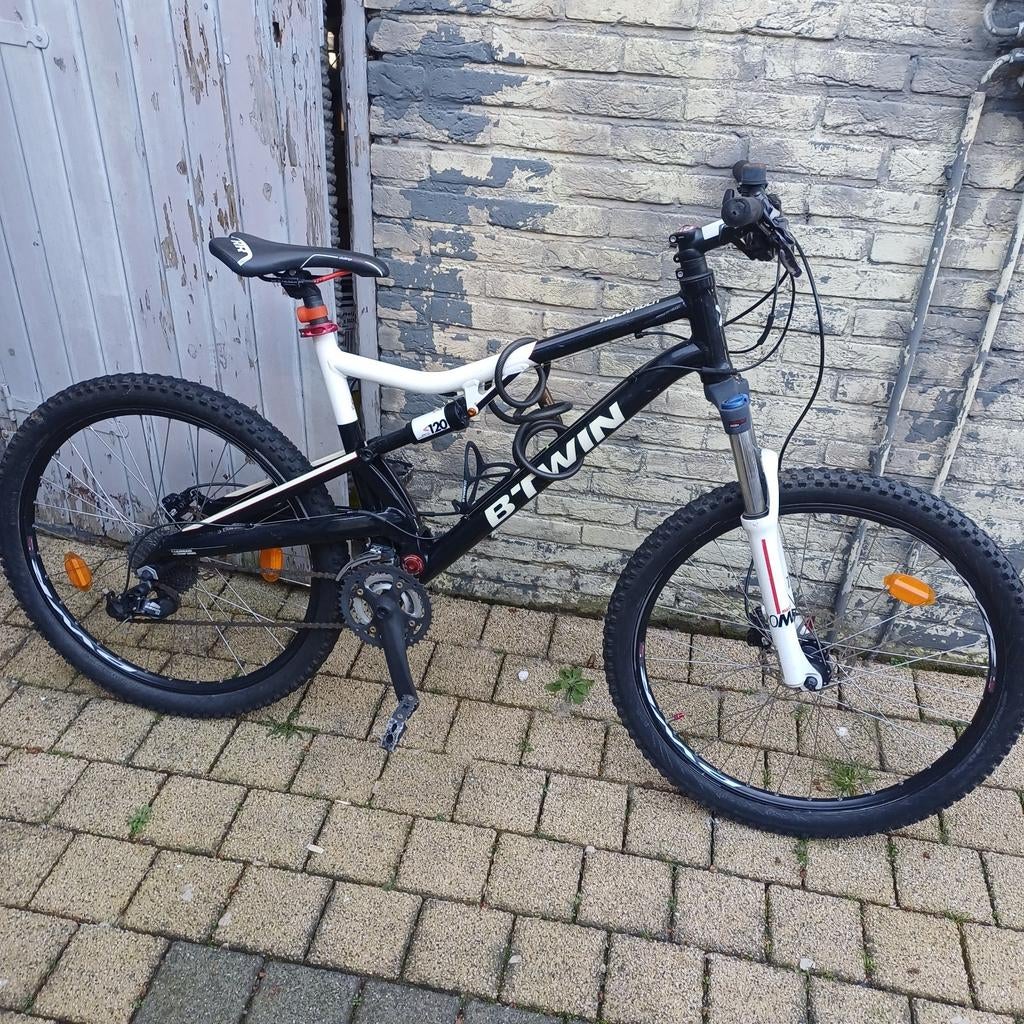 B-Twin Rockrider 520s Mountainbike - Framemaat L, Gebruikt, 57 cm of meer, Fully, Ophalen