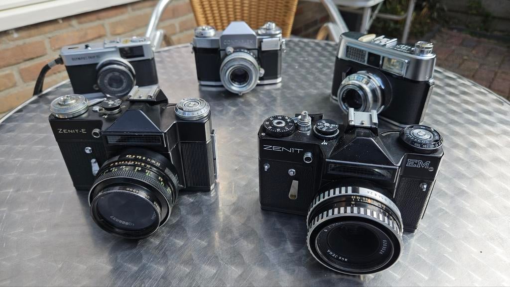 5 stuks analoog camera's in goede staat zie beschrijving, Audio, Tv en Foto, Fotocamera's Analoog, Ophalen of Verzenden, Zo goed als nieuw