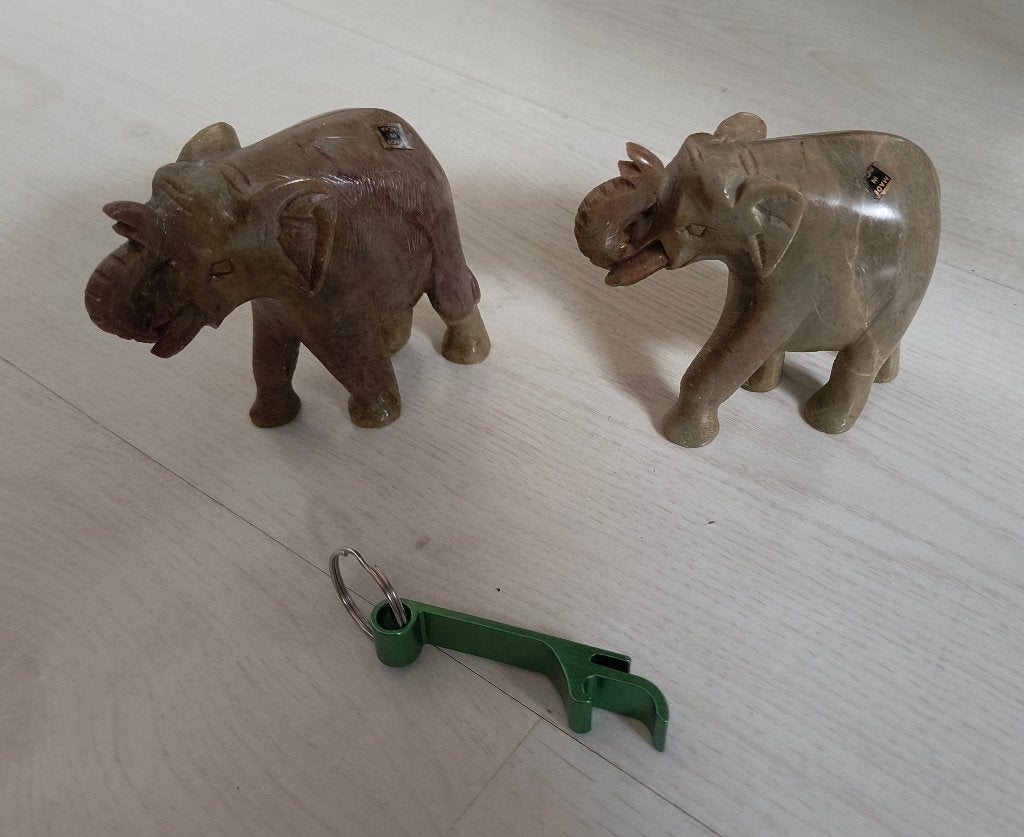 Olifanten beeldjes uit India, Ophalen of Verzenden, Nieuw, Dier