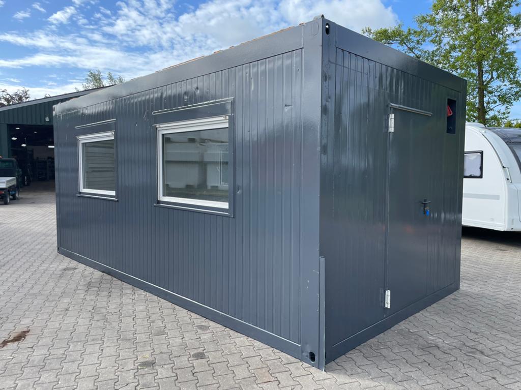 Nette kantoorunit bouwkeet 6x3 dubbelglas