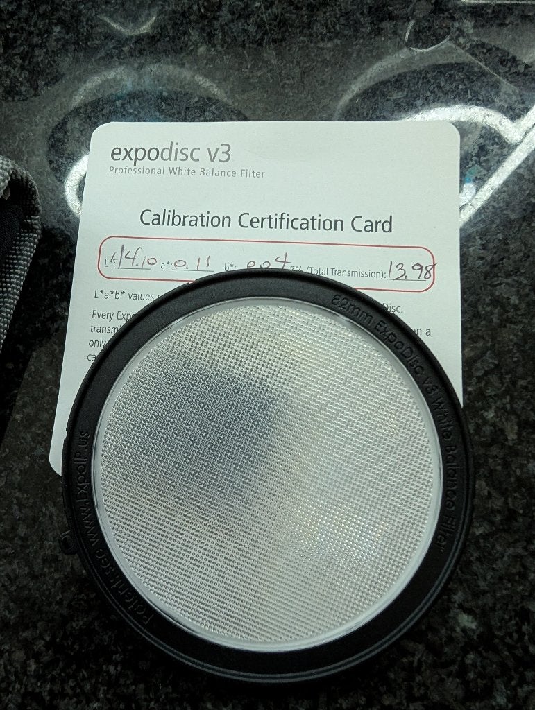 expodisk v3 (dus geen v2)., Overige typen, Zo goed als nieuw, 70 tot 80 mm, Inclusief opbergcase