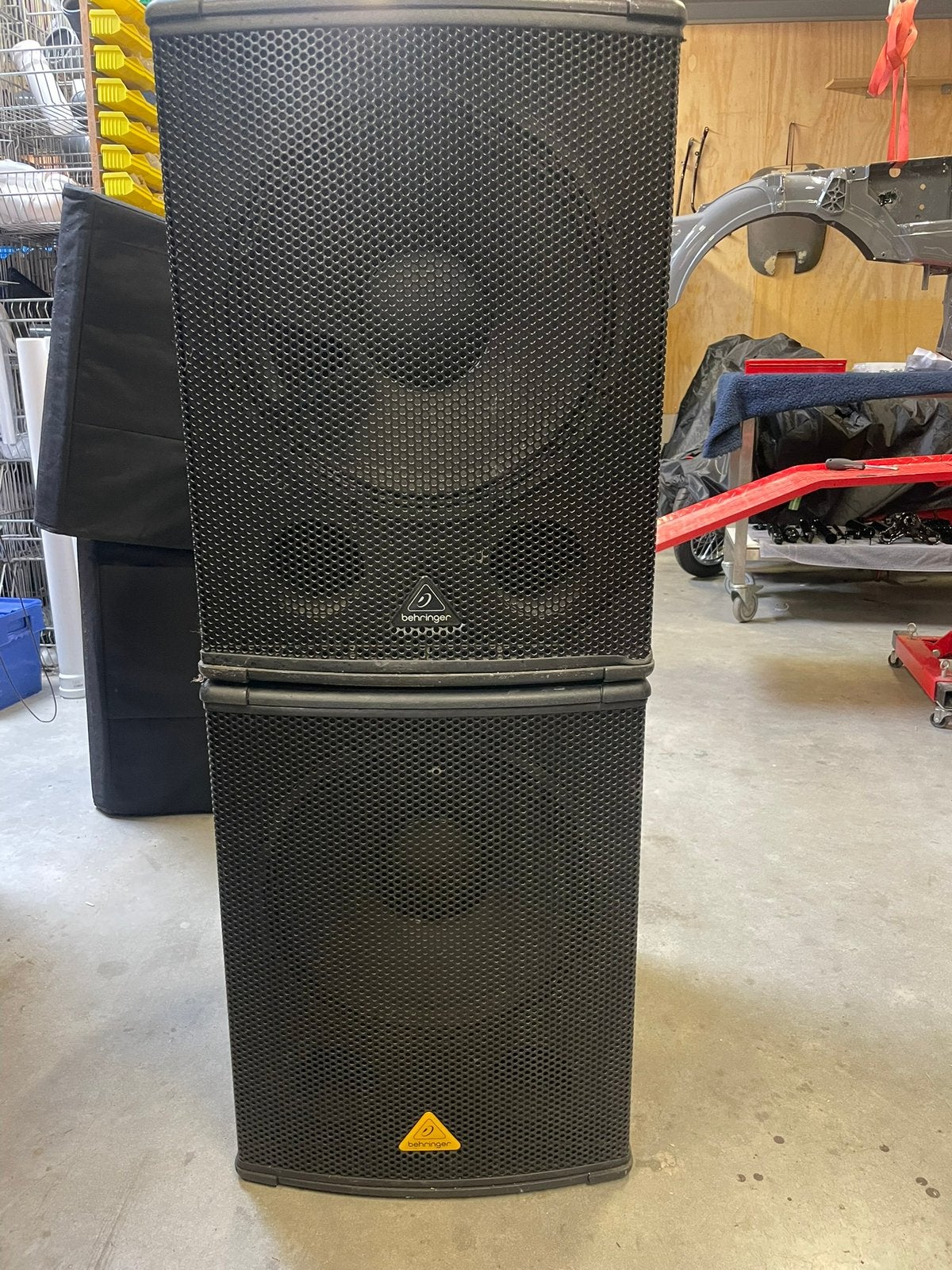 2 actieve 15 inch subwoofers, Audio, Tv en Foto, Luidsprekers, Gebruikt, Subwoofer, 120 watt of meer, Ophalen