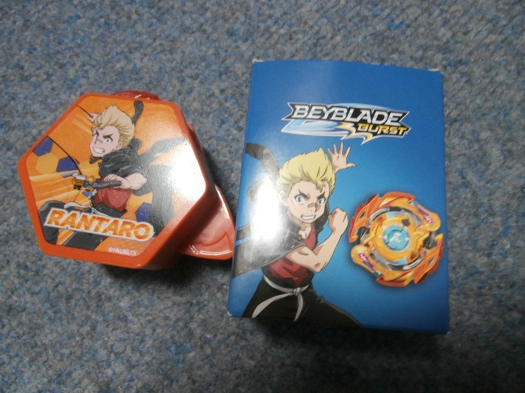 Beyblade burst rantaro blauw oranje niet gebruik actiefiguur, Verzamelen, Ophalen of Verzenden, Zo goed als nieuw