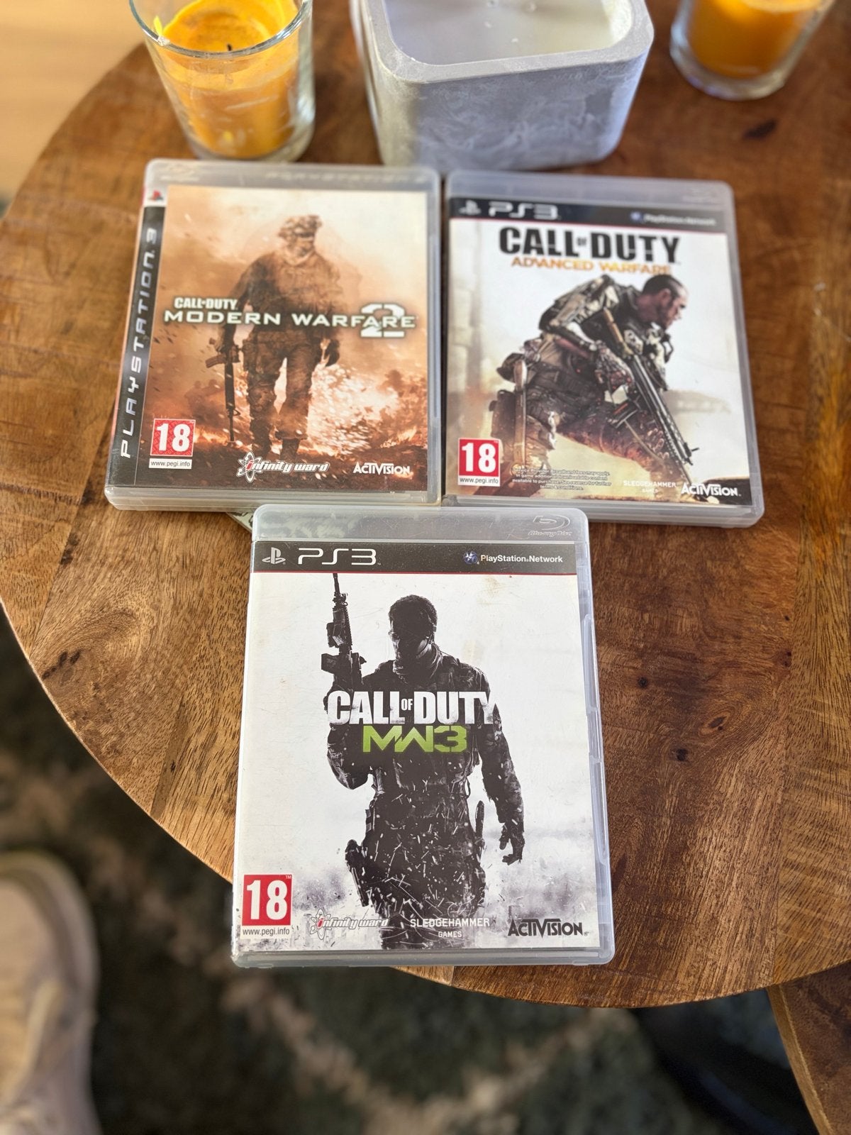 PS3 games: Modern Warfare 2, MW3, Advanced Warfare, Online, Vanaf 18 jaar, Shooter, Ophalen of Verzenden