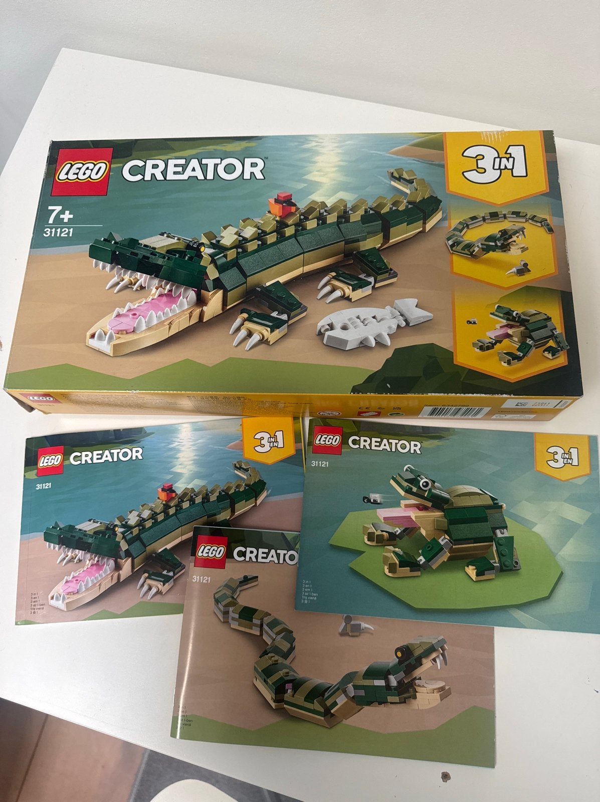 LEGO Creator 31121 Krokodil 3-in-1 (Krokodil, Slang, Kikker), Ophalen of Verzenden, Zo goed als nieuw