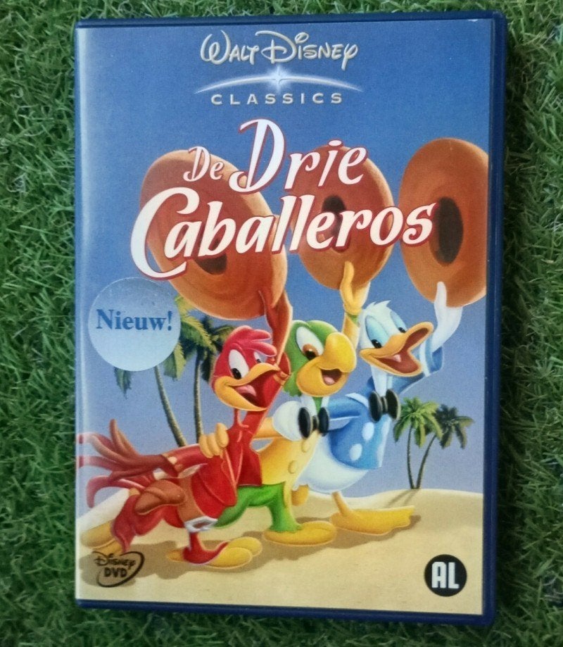 De Drie Caballeros Disney dvd, Europees, Tekenfilm, Alle leeftijden, Zo goed als nieuw