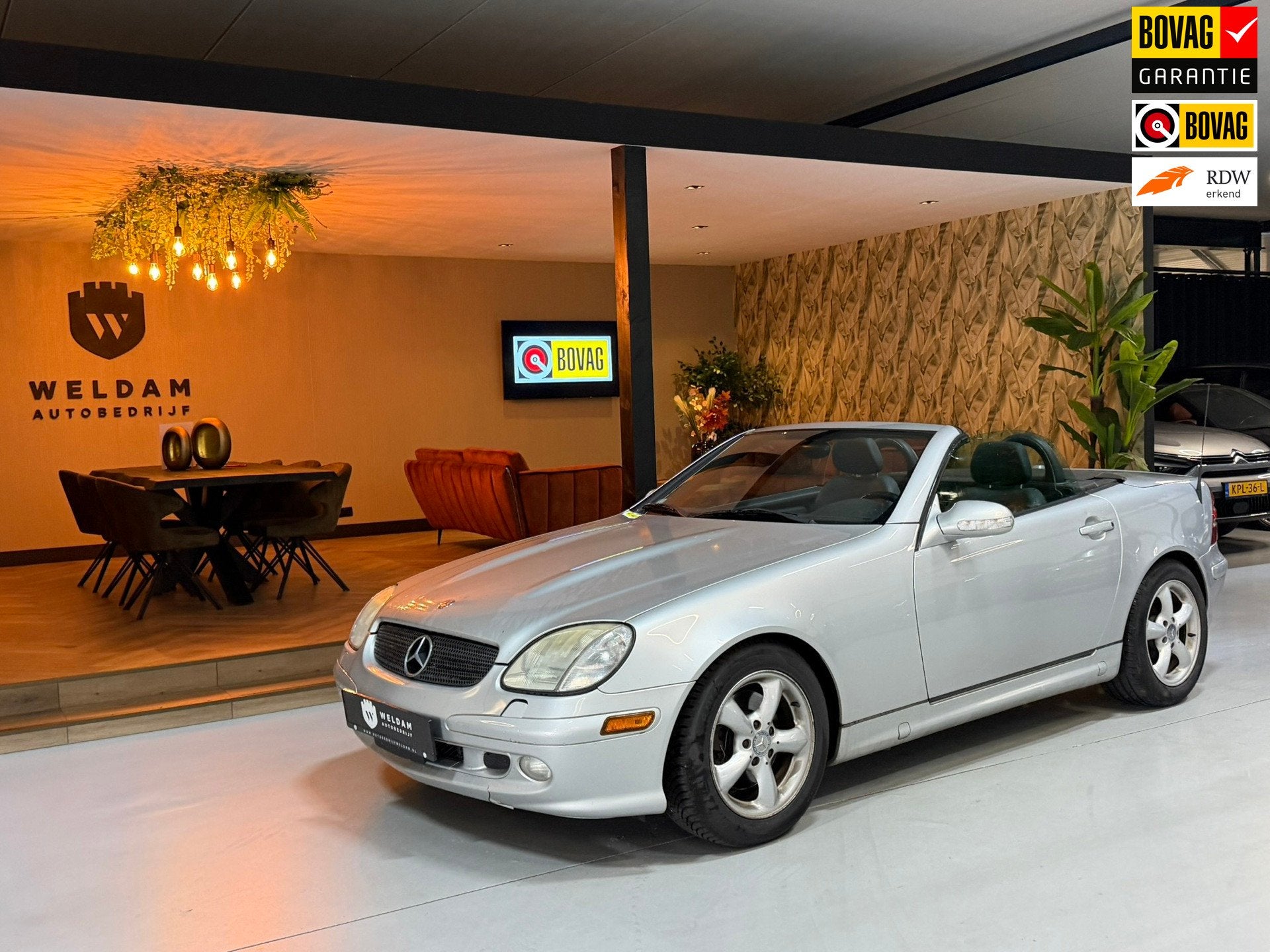 Mercedes-Benz SLK-klasse 320 Airco Cabriolet Leder Memory Xe, Automaat, Gebruikt, Zwart, Cabriolet