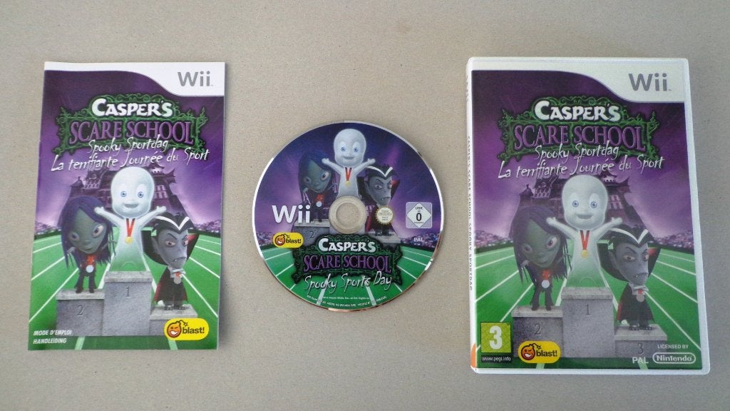 Casper's Scare School Spooky Sportdag voor de Nintendo Wii, Avontuur en Actie, 1 speler, Ophalen of Verzenden, Zo goed als nieuw
