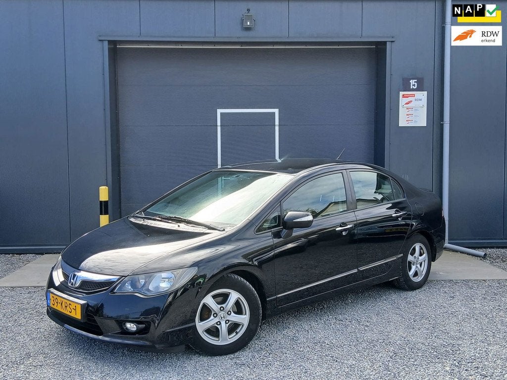 Honda Civic 1.3 Hybrid Elegance, AIRCO, NAP, Euro 5, Gebruikt, Zwart, Origineel Nederlands