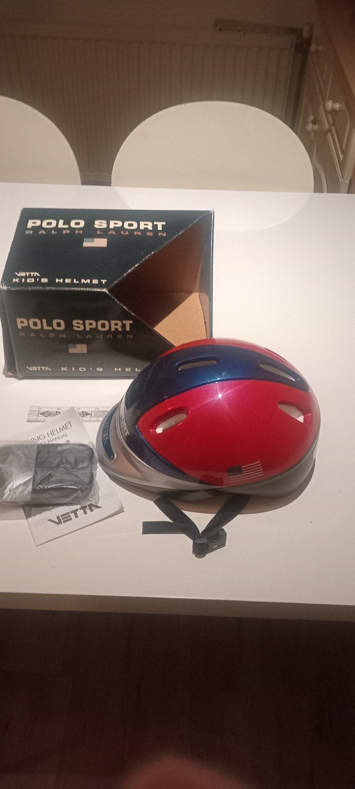 Helm polo sport  ralph Laurens  vetta kid's helmt, Fietsen en Brommers, Brommerhelmen, Ophalen of Verzenden, Nieuw