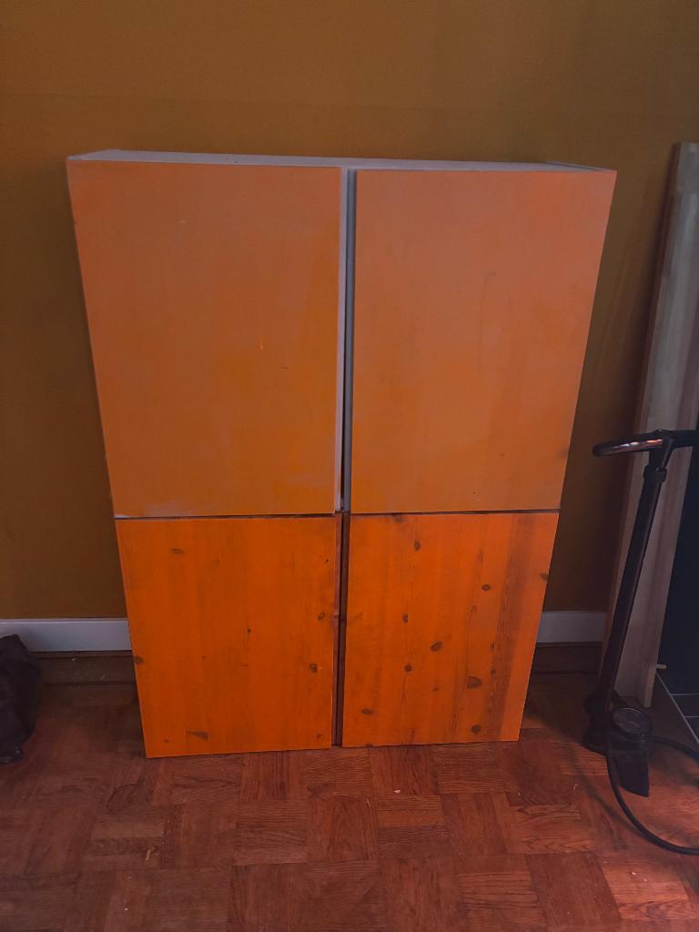 Kastjes Ivar hout IKEA 58 X 30 X 80 2 stuks, Huis en Inrichting, Kasten | Stellingkasten, Ophalen, Gebruikt