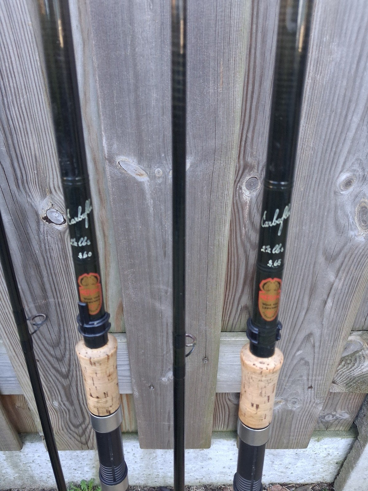 2x Wout van Leeuwen Carboflex 2.5lbs, Watersport en Boten, Ophalen, Zo goed als nieuw, Werphengel