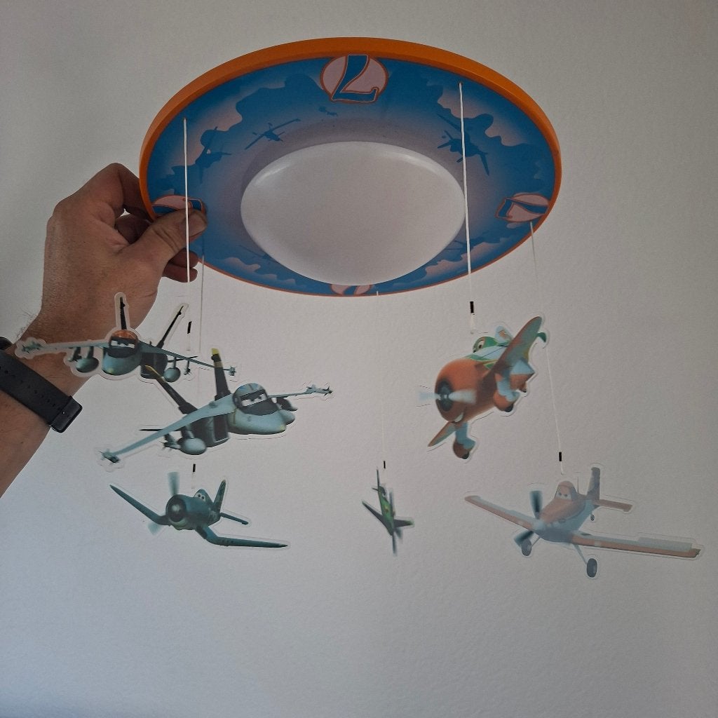 Lamp kinderkamer (Planes), Ophalen, Zo goed als nieuw, Lamp