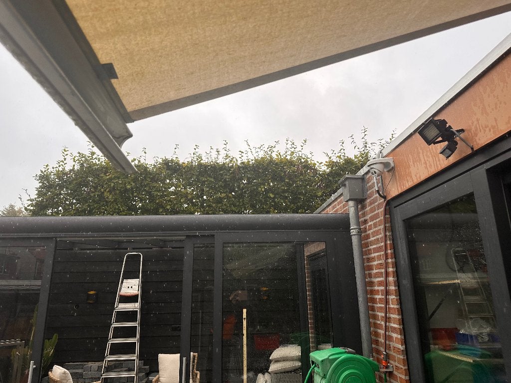 zonnescherm, Tuin en Terras, Ophalen, Gebruikt, Elektrisch, 250 cm tot 450 cm