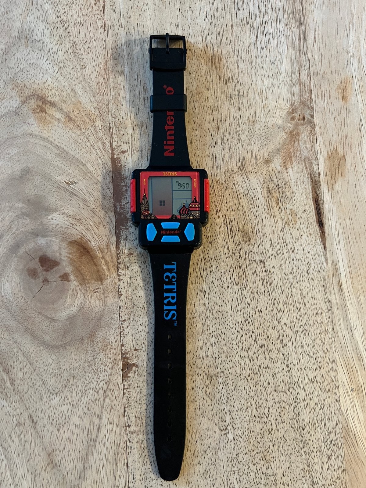 Nintendo Tetris horloge - Vintage game horloge, Ophalen of Verzenden, Gebruikt, Zwart, Jongen of Meisje