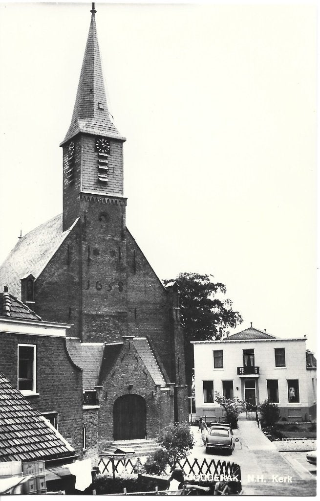 Gouderak-Ned Herv Kerk-Gouda-Moordrecht, Ophalen of Verzenden, 1940 tot 1960, Ongelopen, Zuid-Holland