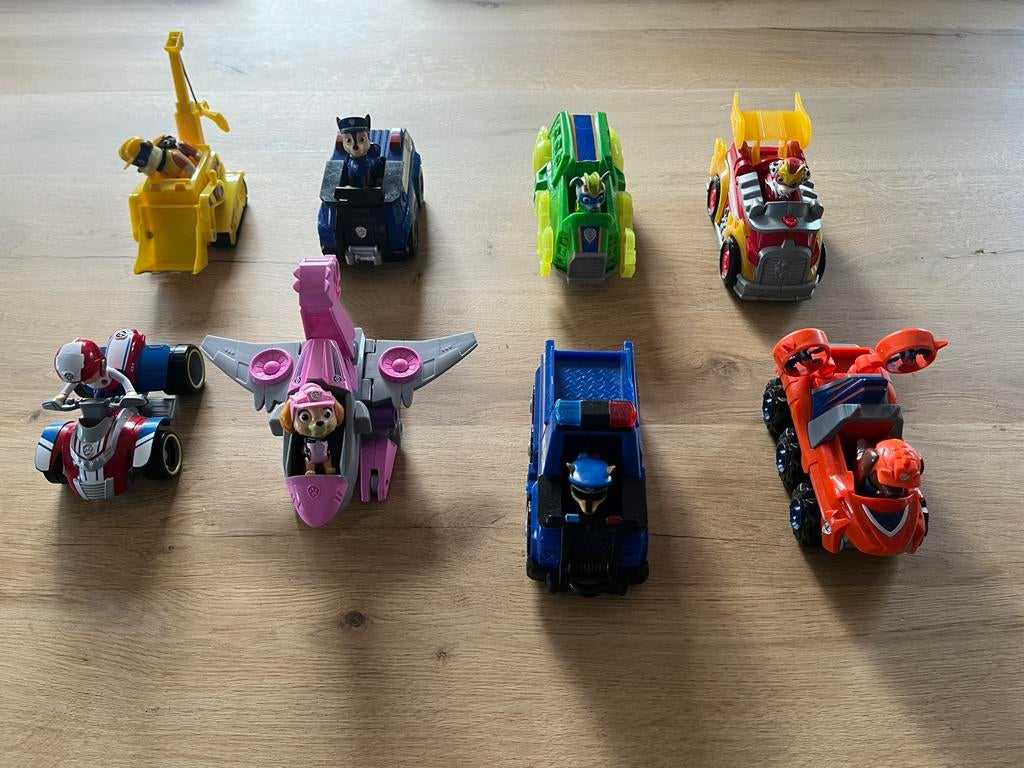 Paw Patron Set - 8 voertuigen -  ZGAN, Ophalen, Zo goed als nieuw