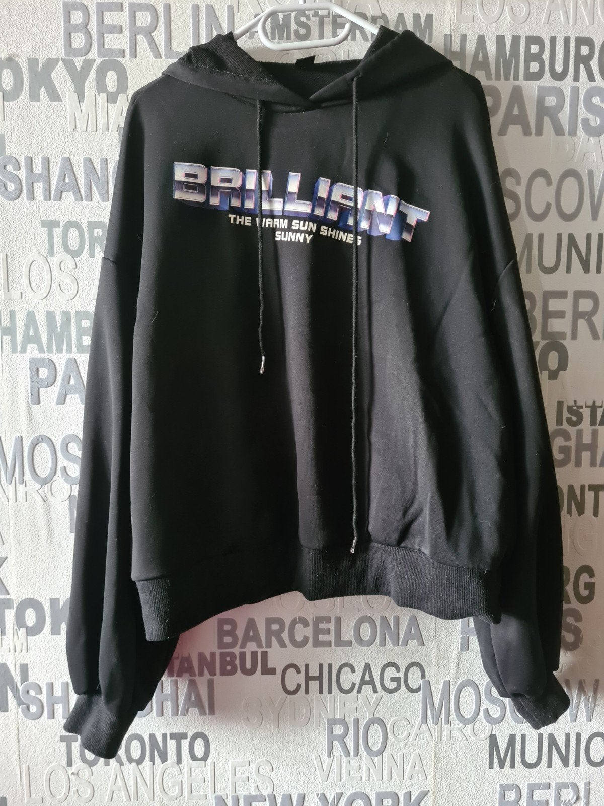 Oversized hoody dames maat M, Kleding | Dames, Truien en Vesten, Gedragen, Maat 38/40 (M), Zwart, Ophalen of Verzenden
