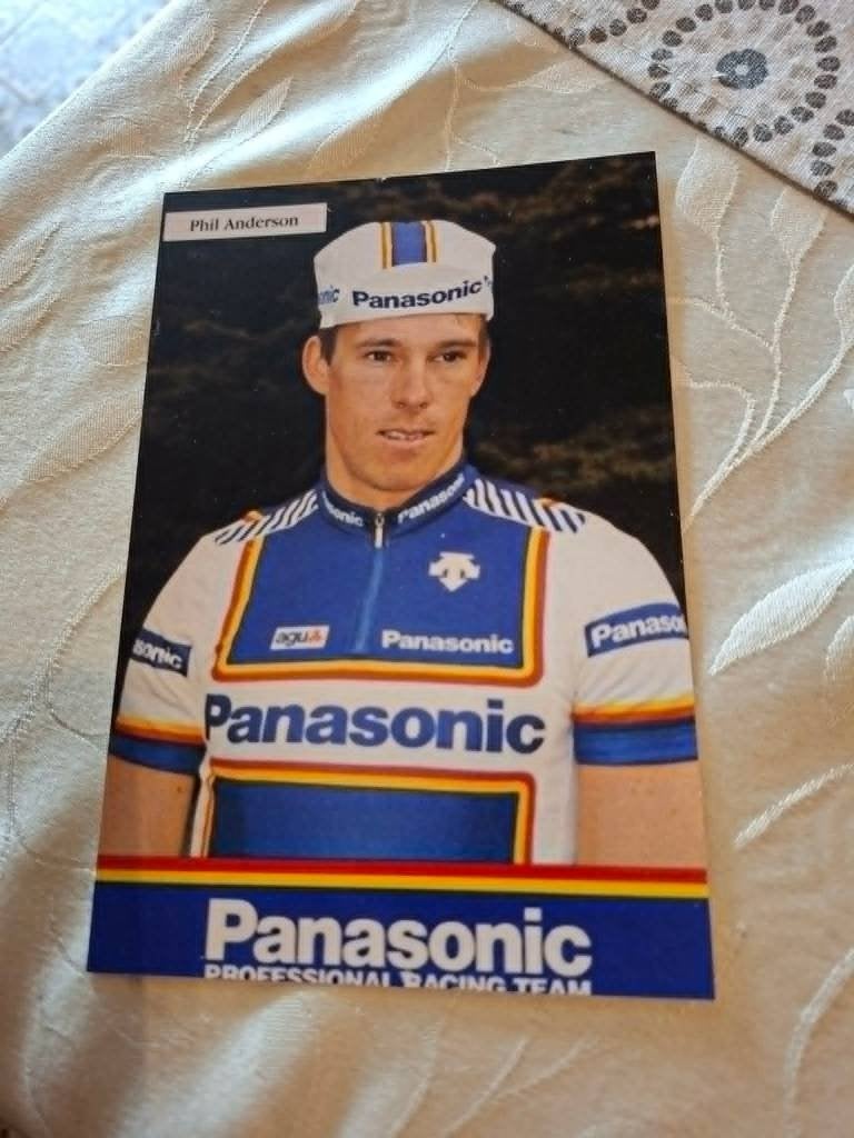 Foto (Repro) Phil Anderson / Panasonic, Verzenden, Zo goed als nieuw, Overige sporten, Poster, Plaatje of Sticker