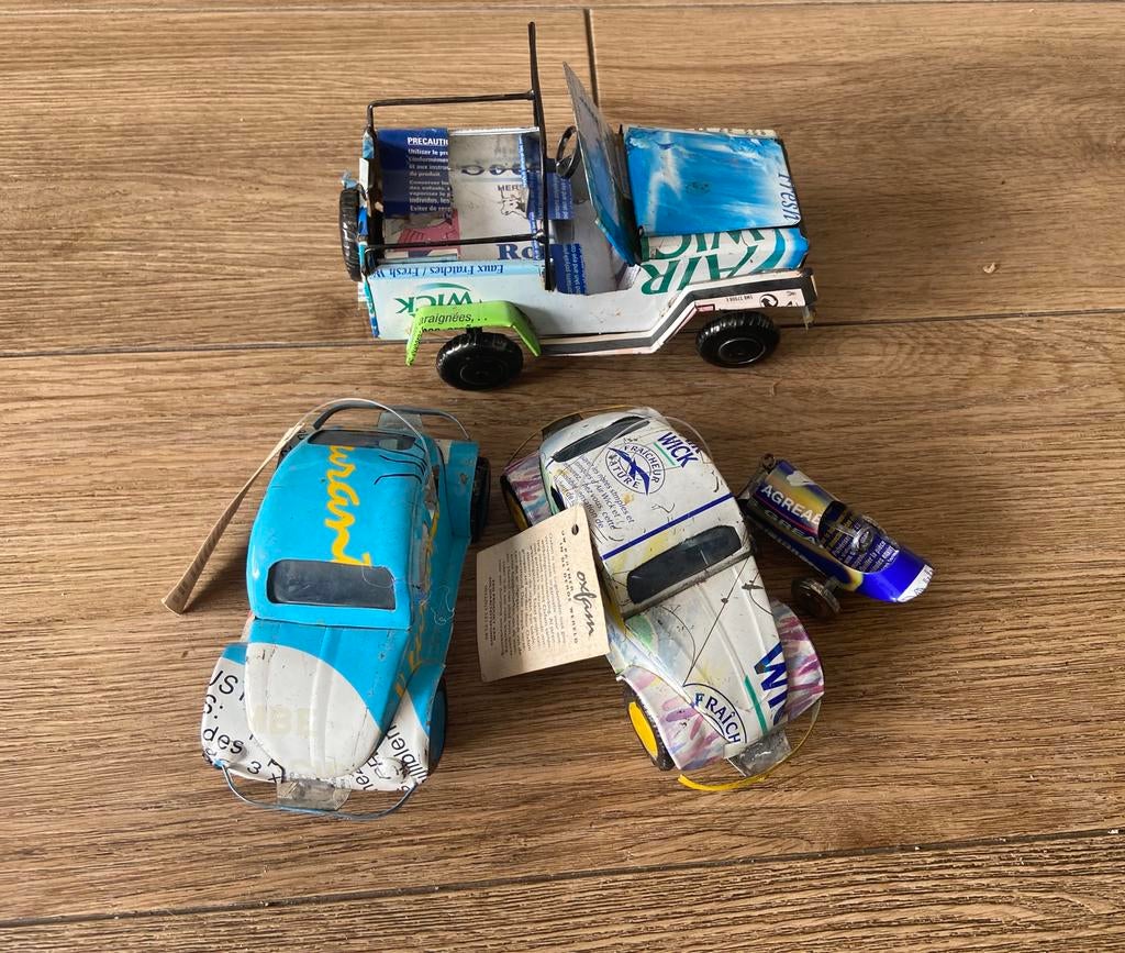 Auto blik fair trade nieuw, Huis en Inrichting, Ophalen of Verzenden, Nieuw, Meerkleurig, Metaal