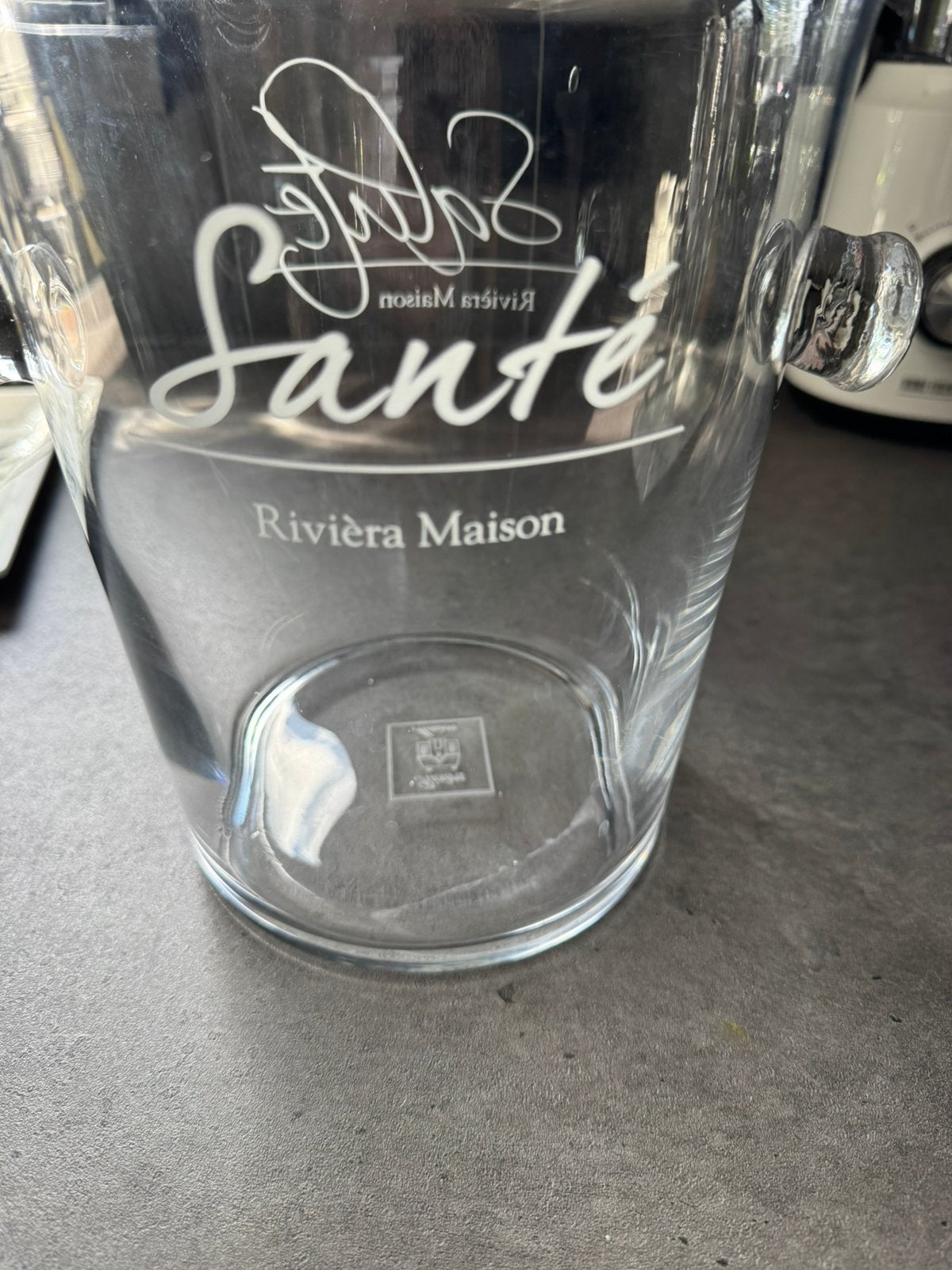Riviera Maison ijsemmer / champagnekoeler, Ophalen of Verzenden, Zo goed als nieuw, Glas, Landelijk