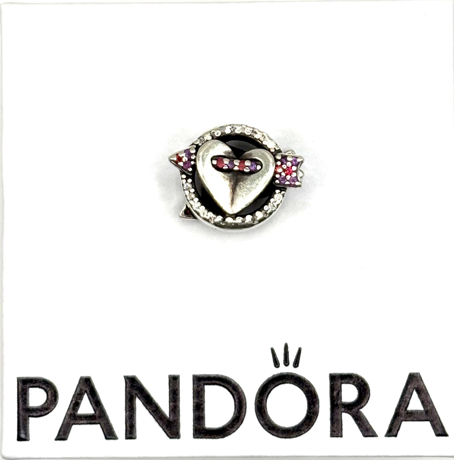 Pandora bedel Sparkling Arrow, Sieraden, Tassen en Uiterlijk, Ophalen of Verzenden, Zo goed als nieuw, Zilver, Pandora