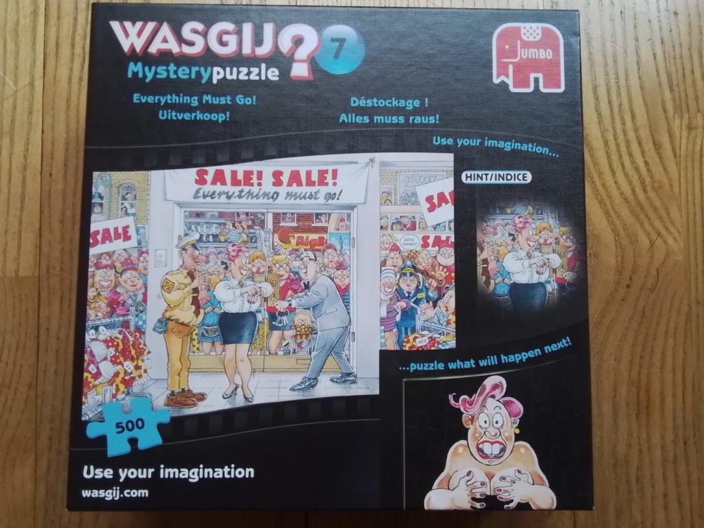 Puzzel wasgij mystery 7 uitverkoop 500 stukjes, Ophalen, 500 t/m 1500 stukjes, Zo goed als nieuw, Legpuzzel