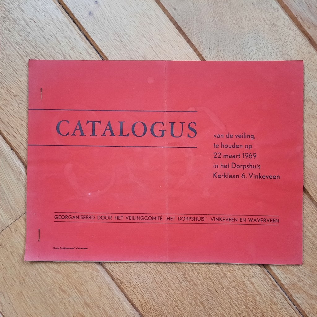 Catalogus uit 1969 Veiling Vinkeveen, Boeken, Ophalen of Verzenden