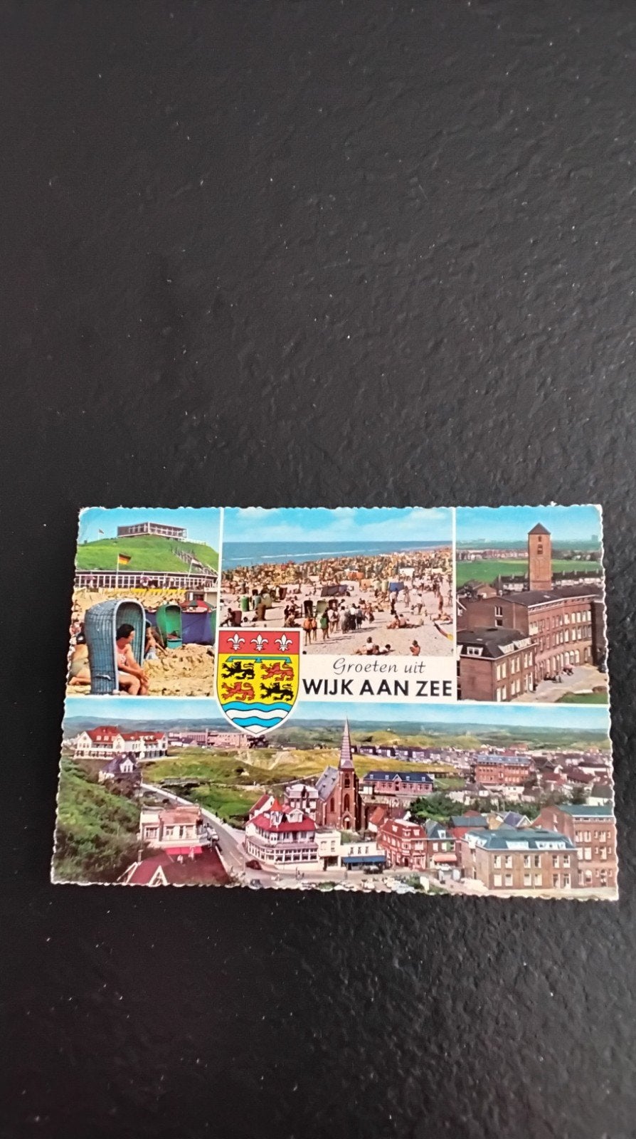 Vintage Ansichtkaart Groeten uit Wijk aan Zee (ongelopen), Ophalen of Verzenden, 1960 tot 1980, Ongelopen, Noord-Holland