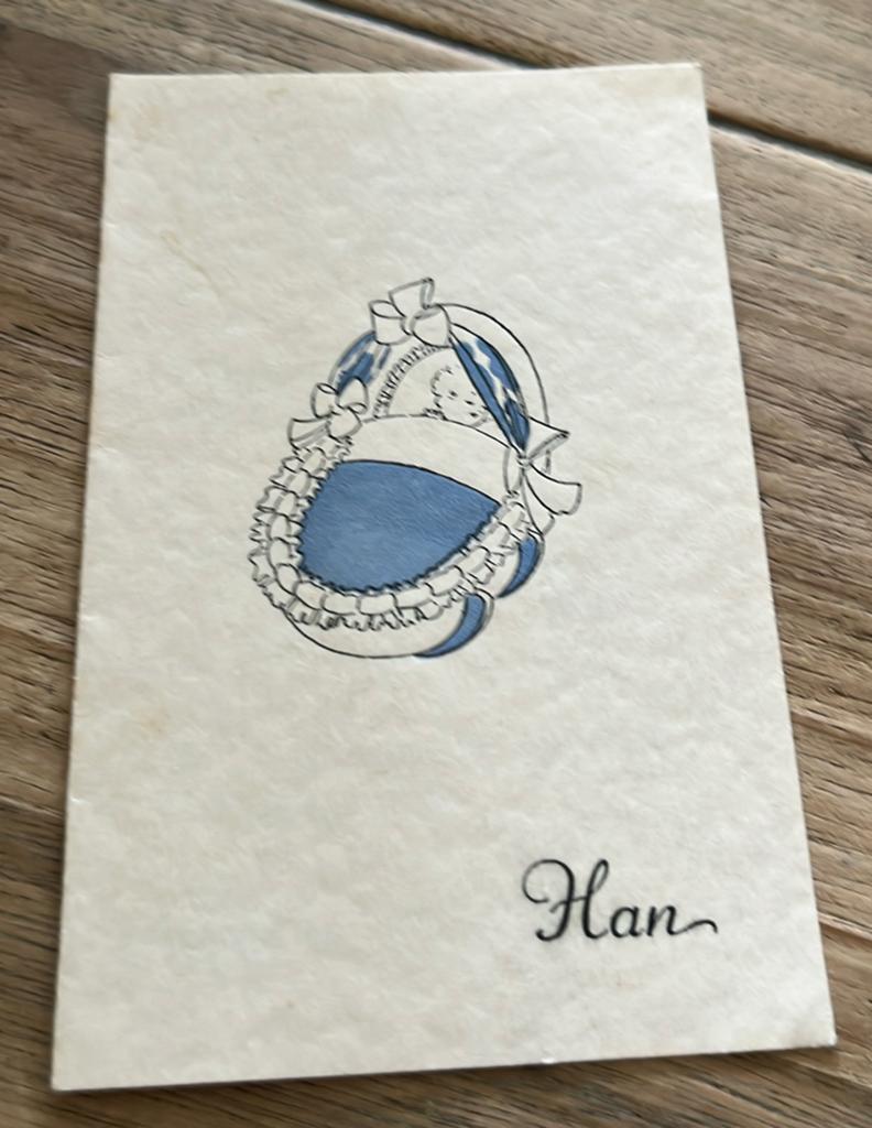 Z.O.Beemster,,1942:::Han, Ophalen of Verzenden, Voor 1970, Geboortekaartje