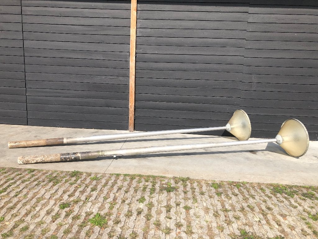 lantaren paal 2 stuks gebruikt bieden na waarde, Tuin en Terras, Ophalen, Gebruikt, Minder dan 50 watt, Staande lamp