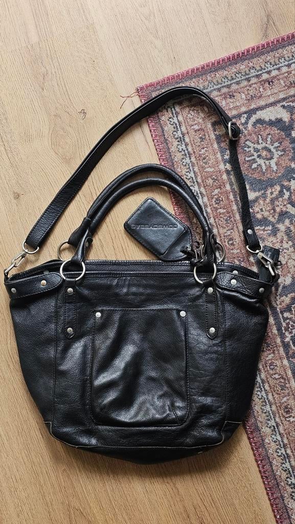 Cowboysbag handtas zwart, Ophalen of Verzenden, Zo goed als nieuw, Zwart, Handtas