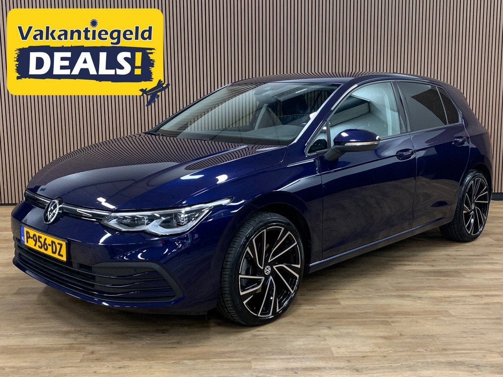 Volkswagen Golf 1.5 eTSI R-Line|LED|Automaat|Sfeerverlichtin, Auto's, Stof, 4 cilinders, 150 pk, Blauw