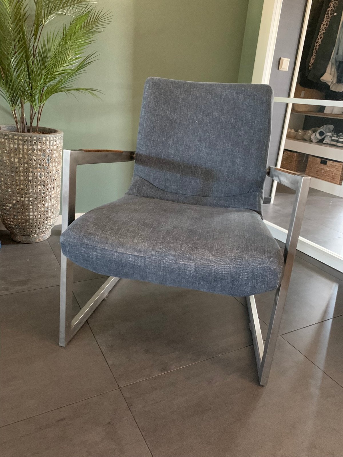 Mooie fauteuil Hendes en Hazel, Ophalen, 75 tot 100 cm, Zo goed als nieuw, Stof