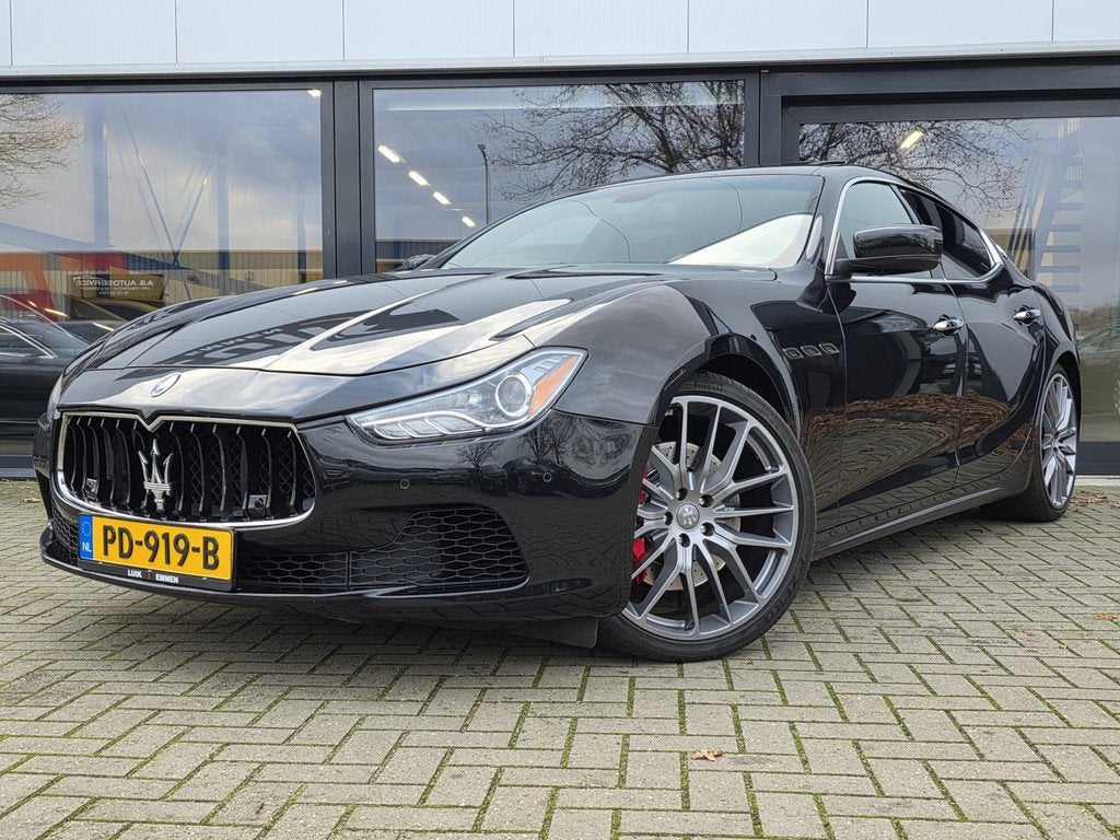 Maserati Ghibli 3.0 S Q4 + SCHUIFDAK + VOLLEER + CAMERA + AN, Auto's, Maserati, Bedrijf, Te koop, Ghibli, 4x4, ABS, Achteruitrijcamera