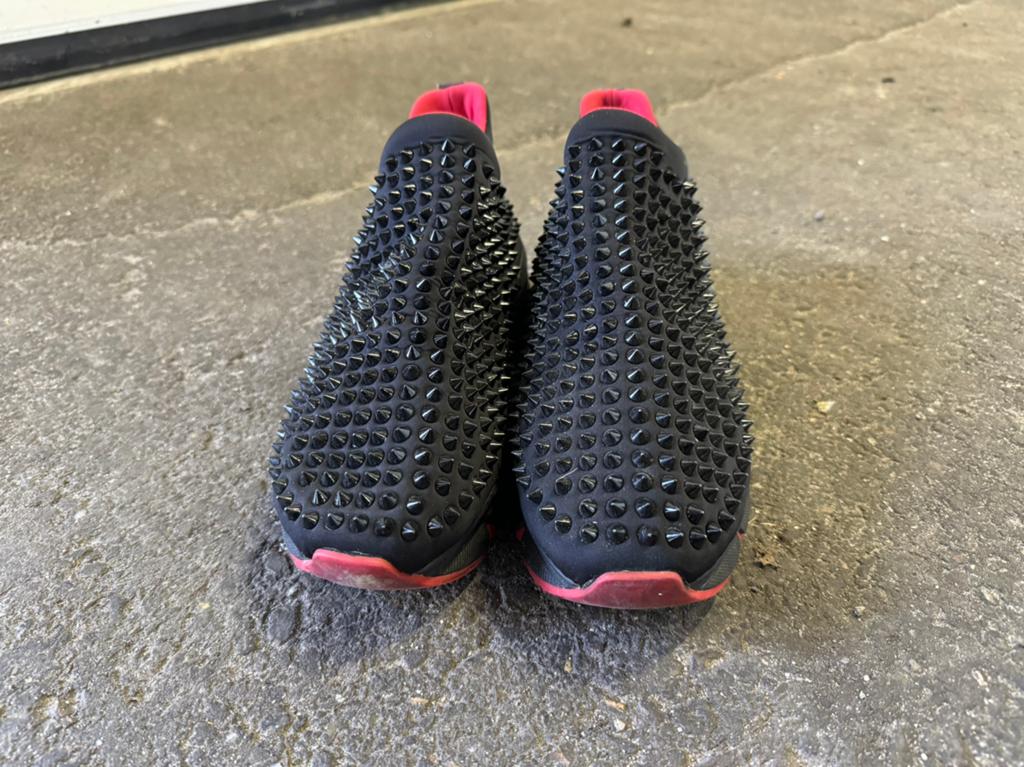 Louboutin spike socks heren maat 43 44, Zwart, Ophalen of Verzenden, Sneakers of Gympen, Gedragen