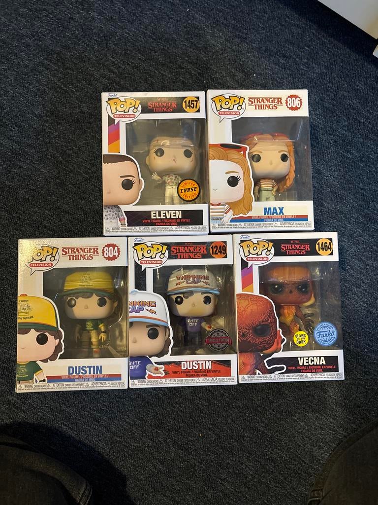 Stranger Things Funko Pop! Collectie (5 stuks), Ophalen of Verzenden, Zo goed als nieuw