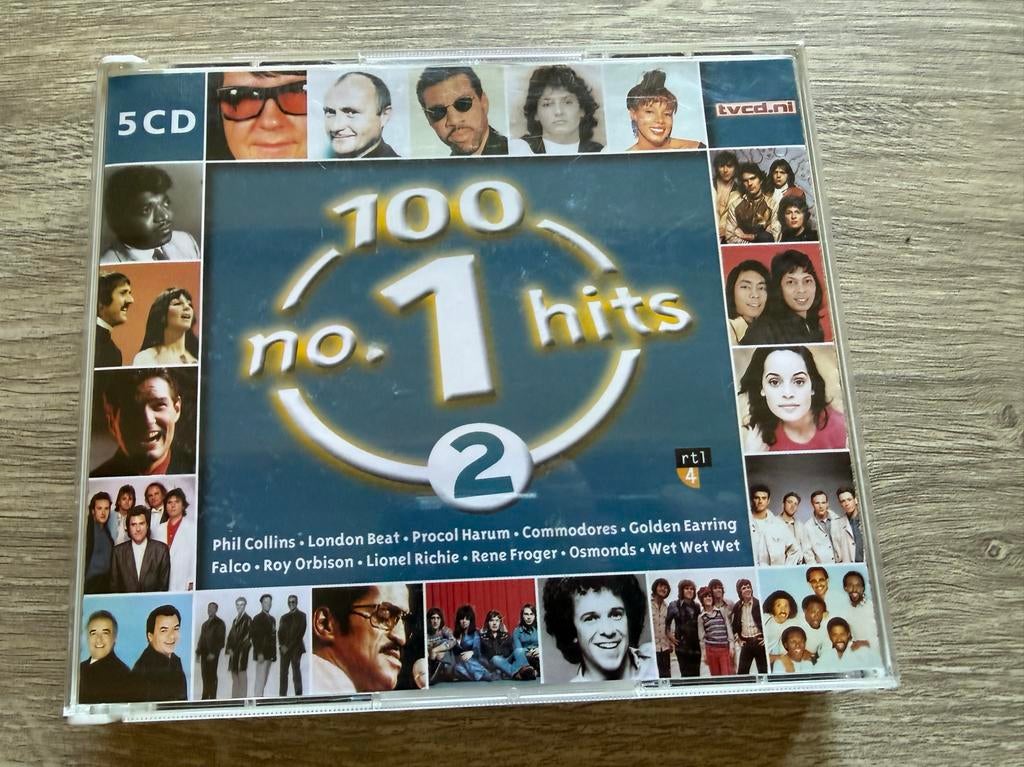 100 No. 1 Hits - Deel 2 (5CD) met diverse artiesten, Cd's en Dvd's, Cd's | Pop, Zo goed als nieuw, 1980 - 1989, Boxset, Ophalen of Verzenden