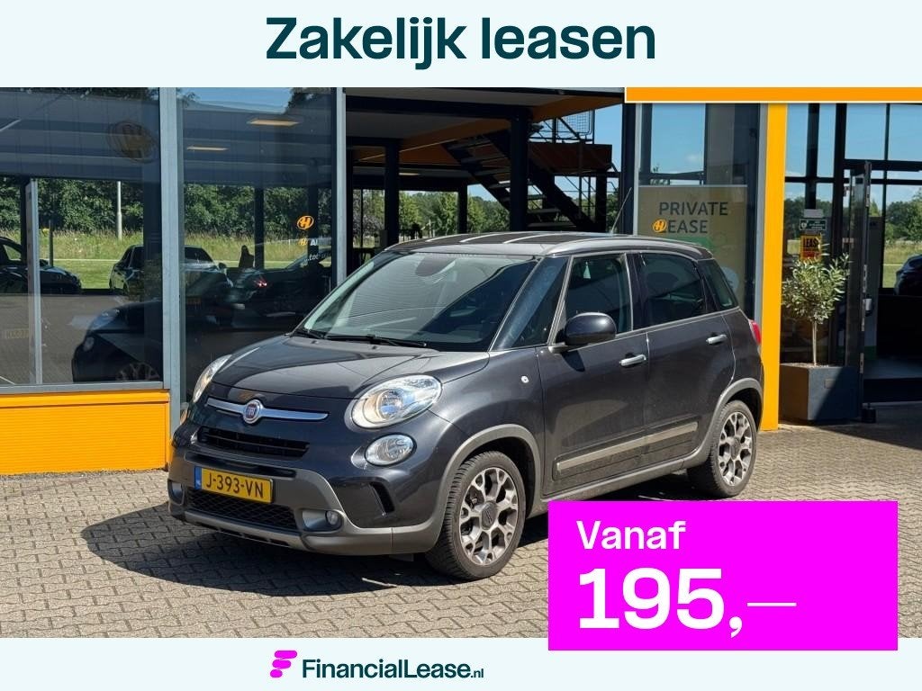 Fiat 500L 1.4-T-JET Lounge - climate control - sensoren, Voorwielaandrijving, Gebruikt, 4 cilinders, Met garantie (alle)