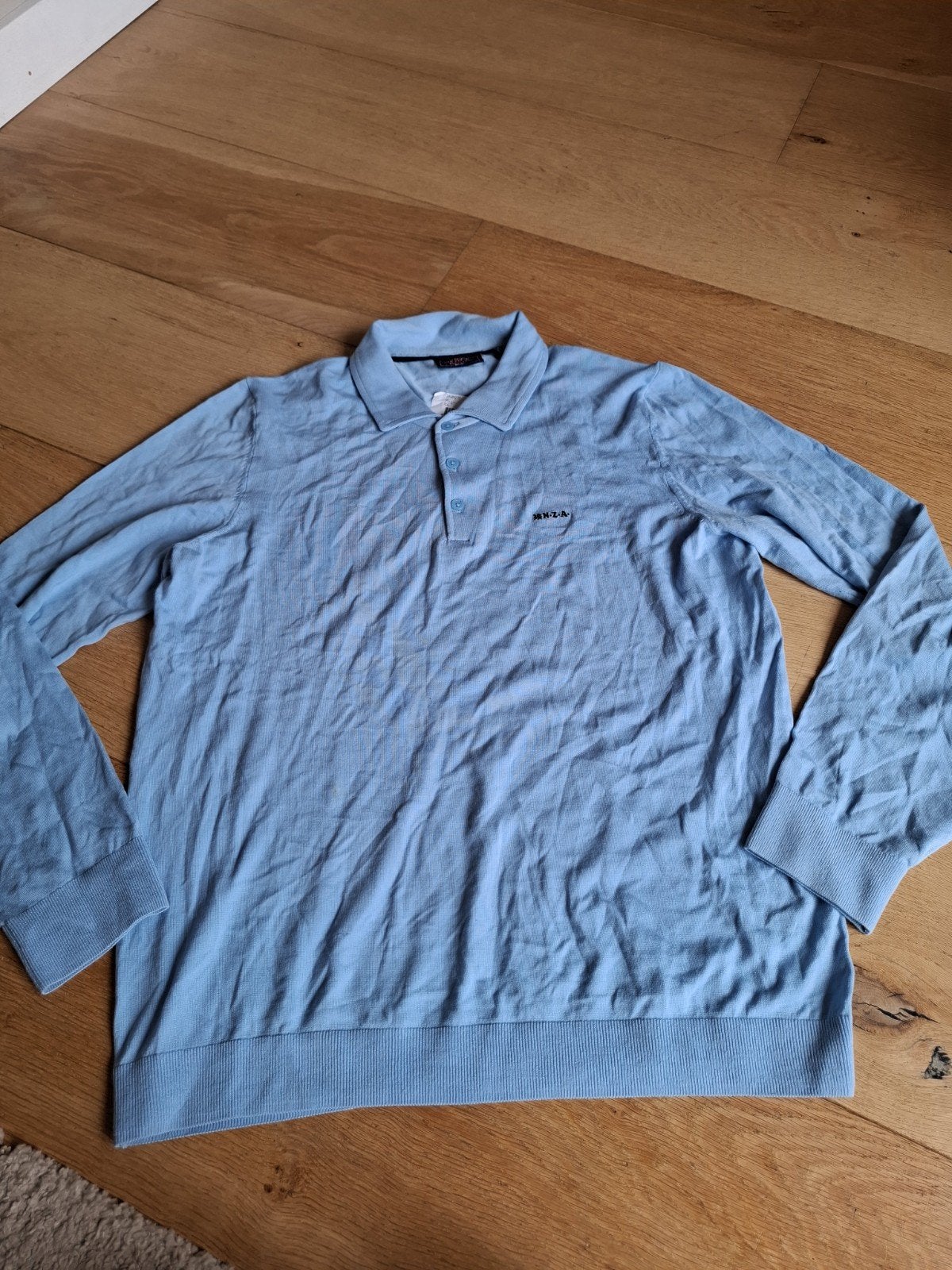 Nieuwe NZA longsleeve polo - Lichtblauw xxl, Kleding | Heren, Blauw, Nieuw, Overige maten, Ophalen of Verzenden