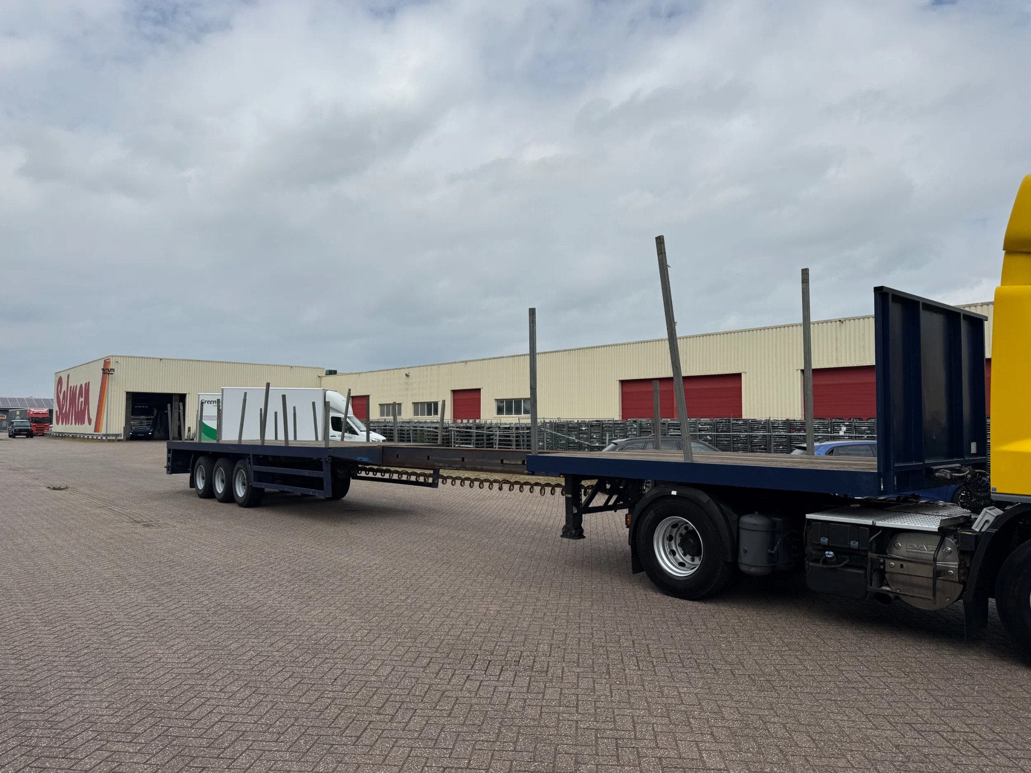 Lintrailers vlakke uitschuifbare oplegger / naloop gestuurd, Auto's, Overige brandstoffen, Origineel Nederlands, Bedrijf, Aanhangers en Opleggers