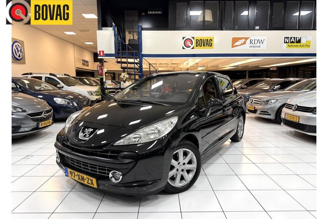 Peugeot 207 1.6 VTi XS Pack Bovag Garnatie Airco (bj 2007), Gebruikt, 4 cilinders, Zwart, Handgeschakeld