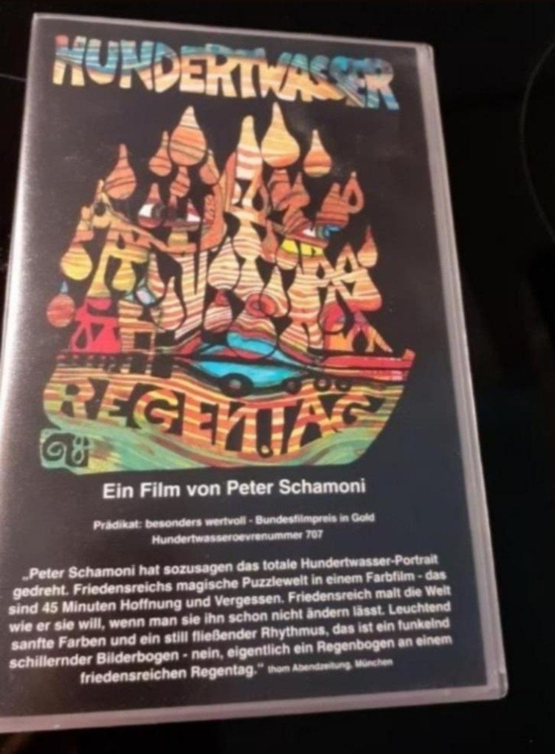 Hundertwasser Regentag VHS - Een film van Peter Schamoni, Ophalen of Verzenden