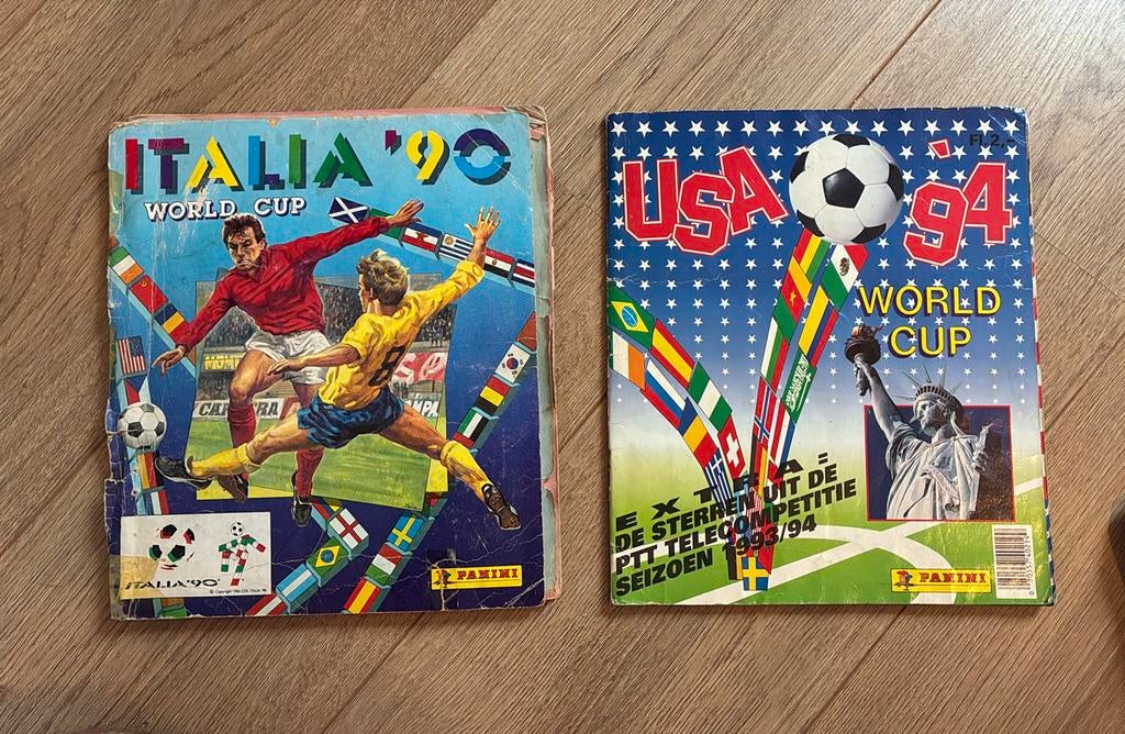 Gevraagd: Panini kaartjes WK 1990 en 1994, Ophalen of Verzenden, Zo goed als nieuw, Stickers en Plaatjes