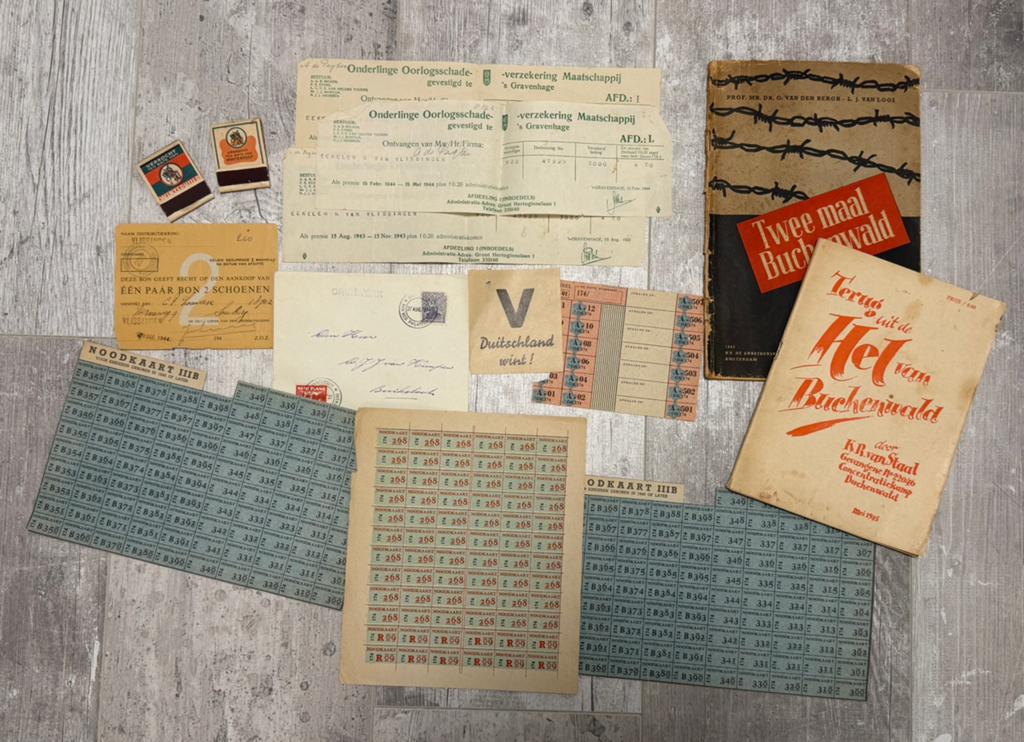 Setje documenten, winterhulp, buchenwald, bonnen enz, Verzamelen, Militaria | Tweede Wereldoorlog, Verzenden