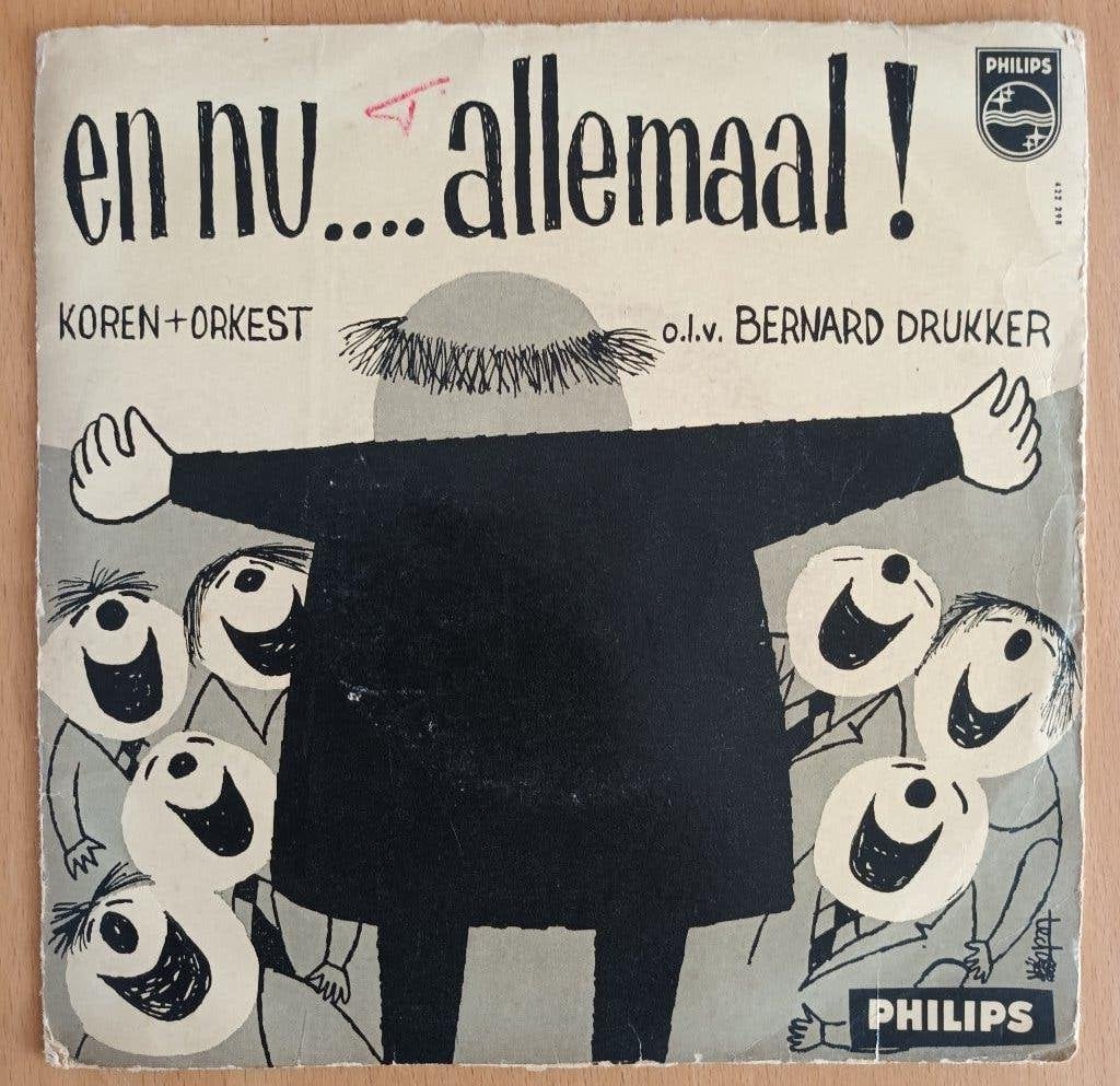Bernard Drukker - En Nu ...Allemaal No 3 & 4  (EP 422 298), Cd's en Dvd's, Fotohoes, 7 inch, Ophalen of Verzenden, Zo goed als nieuw