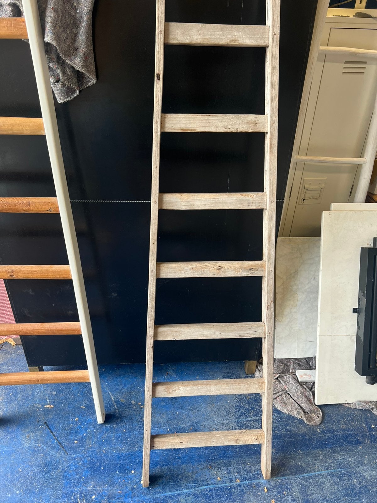 Teak houten sier ladder van het merk HKLiving, Ophalen, Gebruikt, Bruin, Vintage