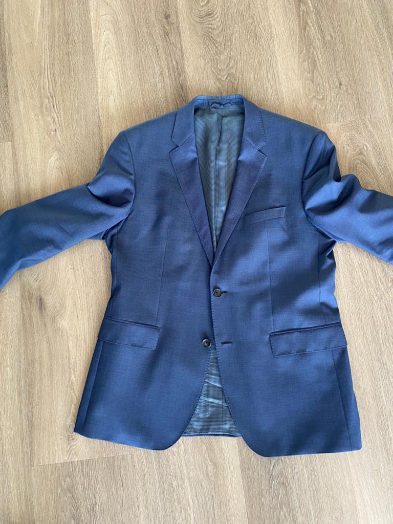 Stanley & Morgan/Piet Zoomers colbert mt 54, Ophalen of Verzenden, Zo goed als nieuw, Maat 52/54 (L), Blauw
